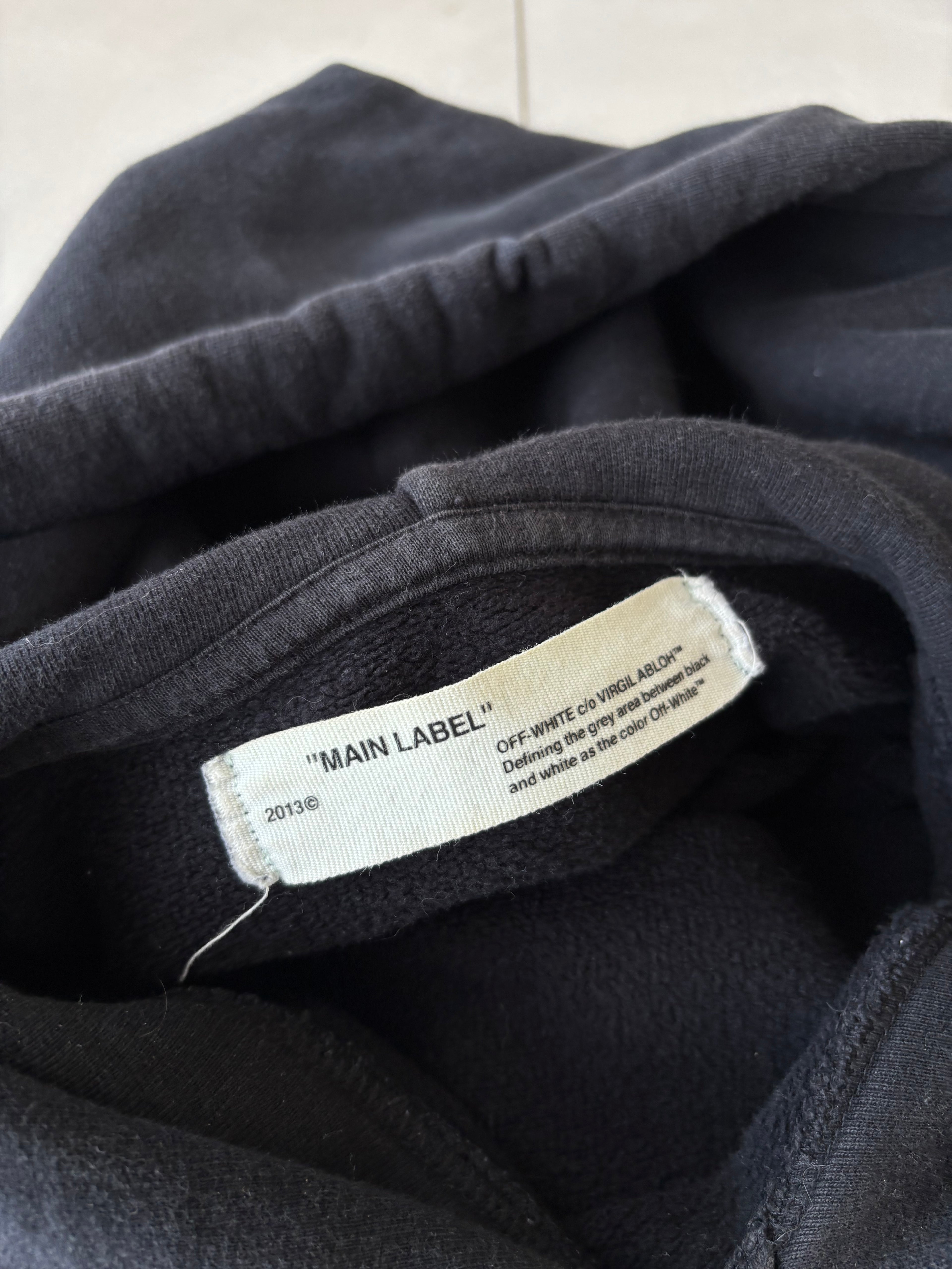 (M) Off White Cross Hoodie