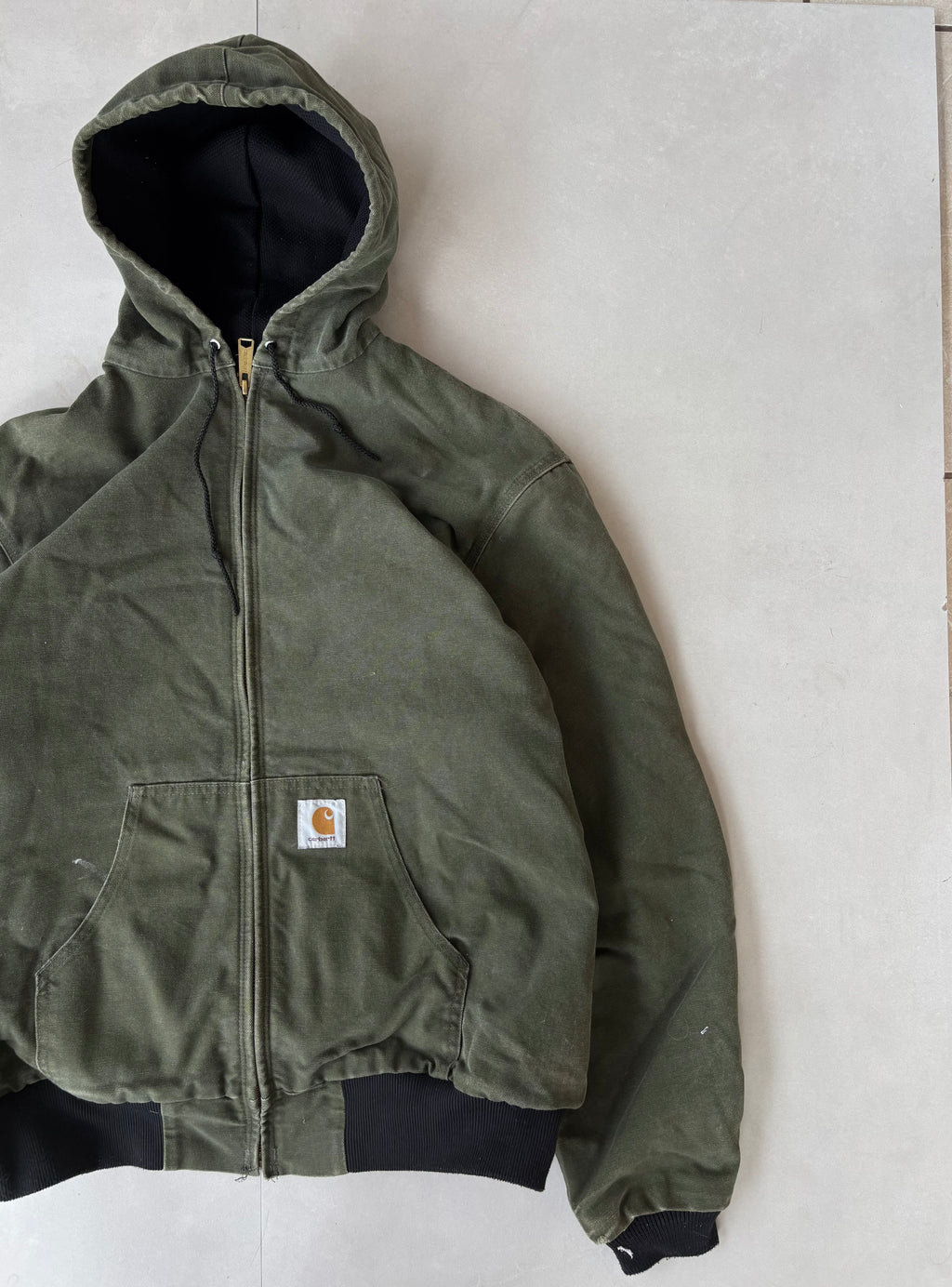 (M) Carhartt Hooded Jacket Olive