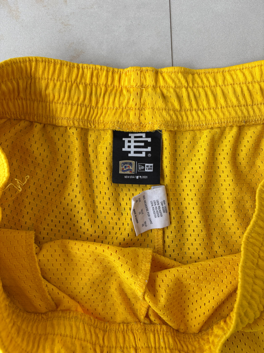 (XL) Eric Emanuel Astros Mesh Shorts