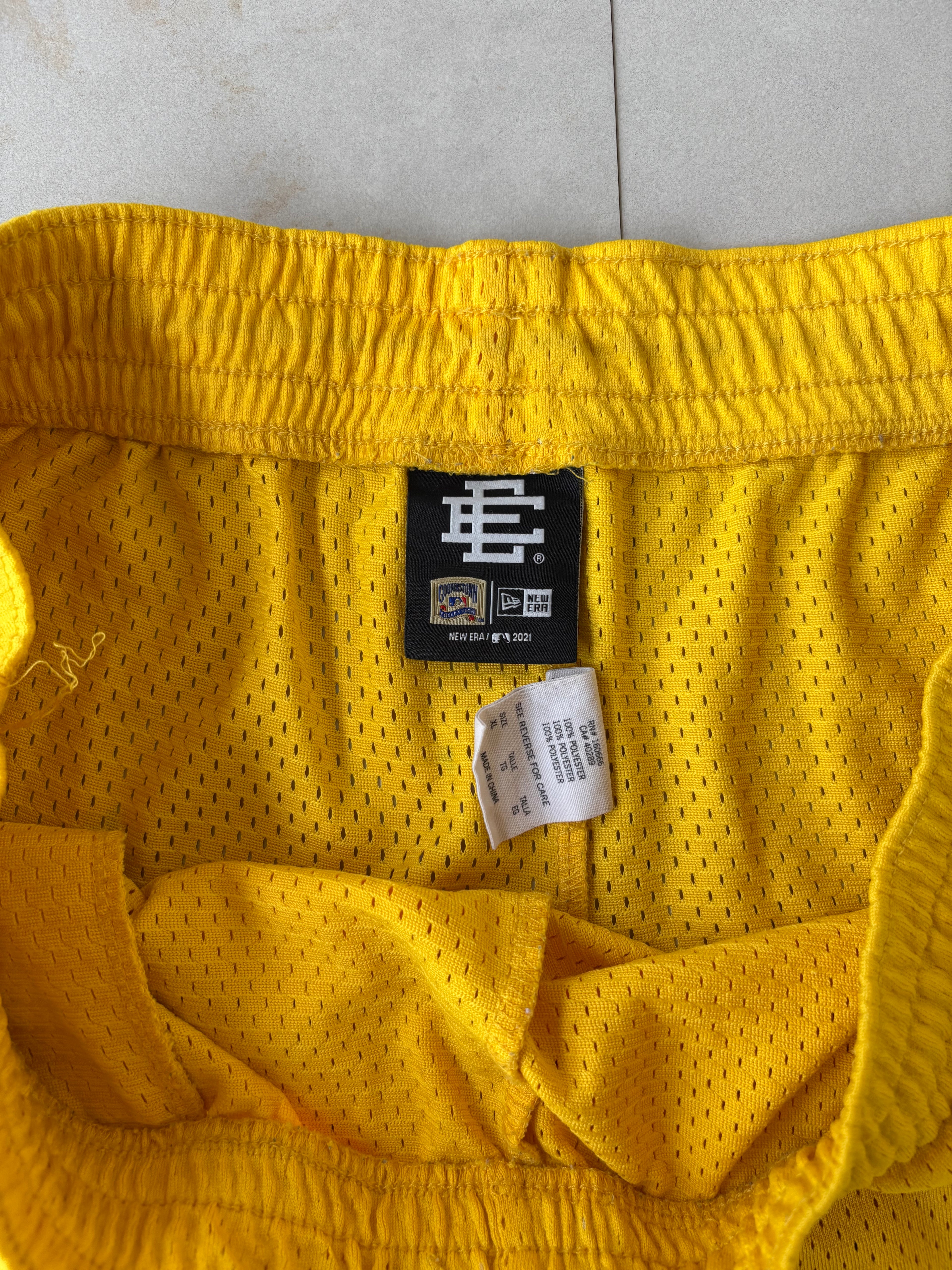 (XL) Eric Emanuel Astros Mesh Shorts