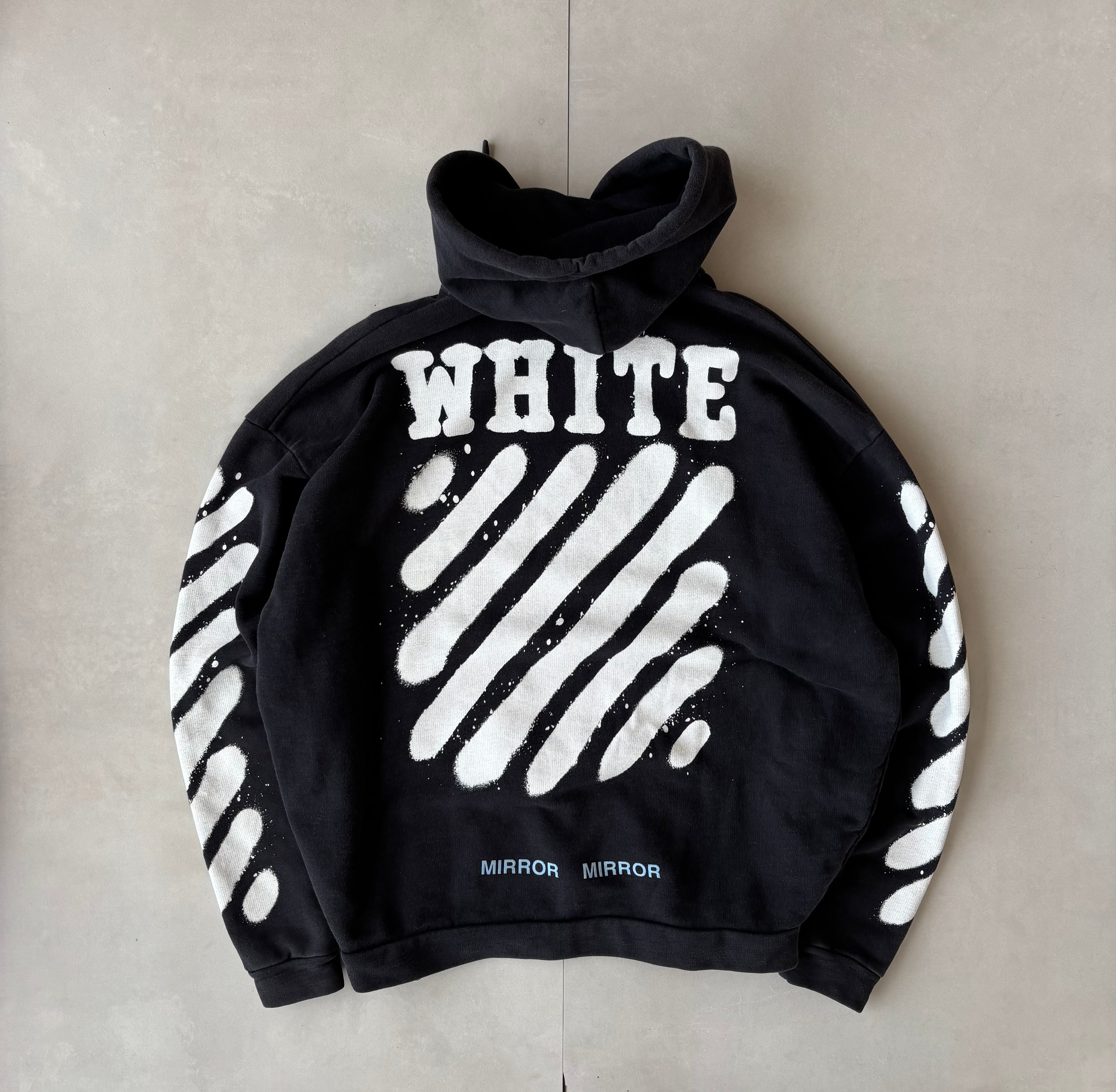 (M) Off White Cross Hoodie
