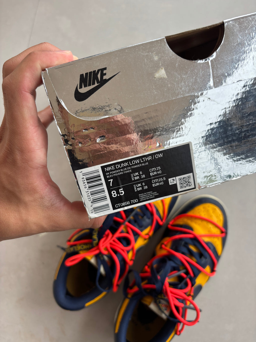 Nike Dunk Low Off White Michigan