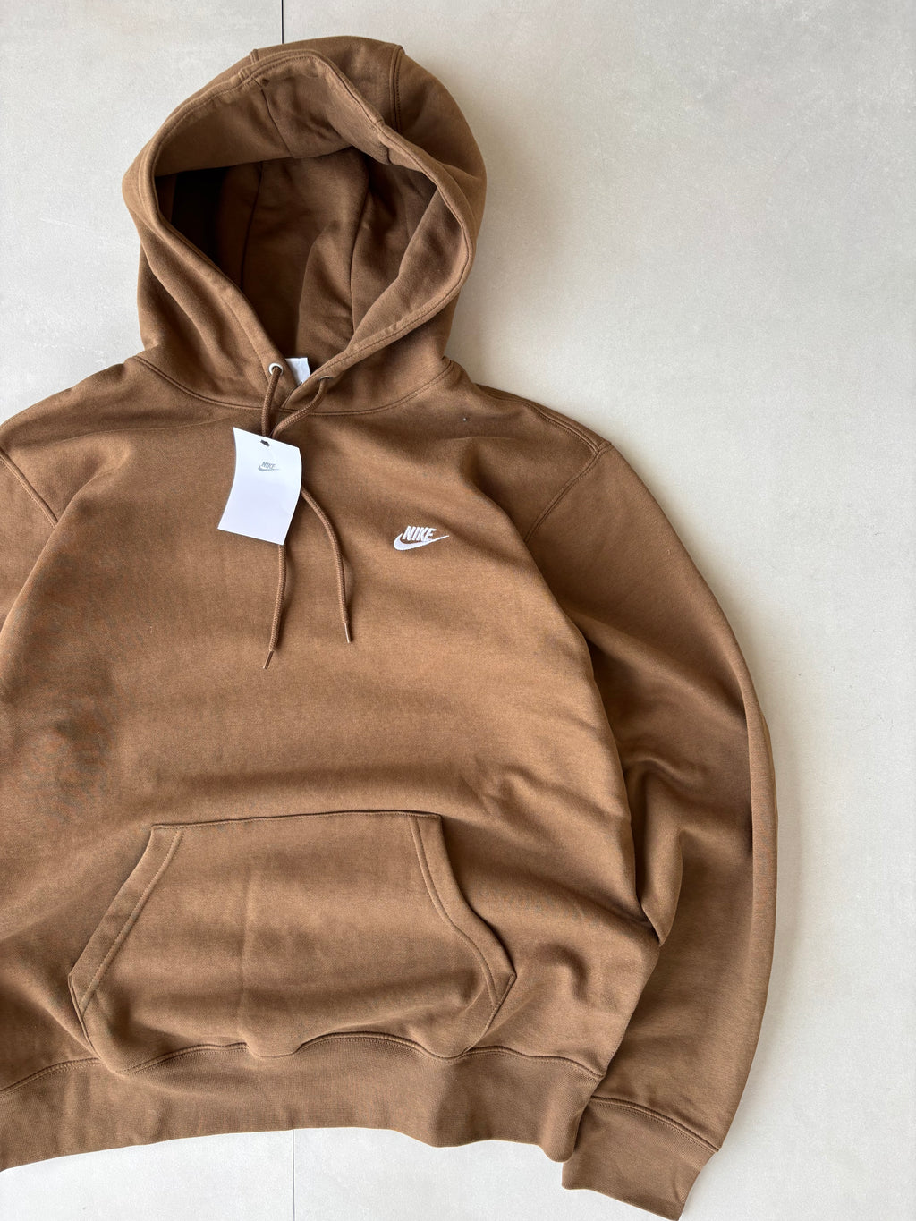 (L) Nike Basic Brown Hoodie