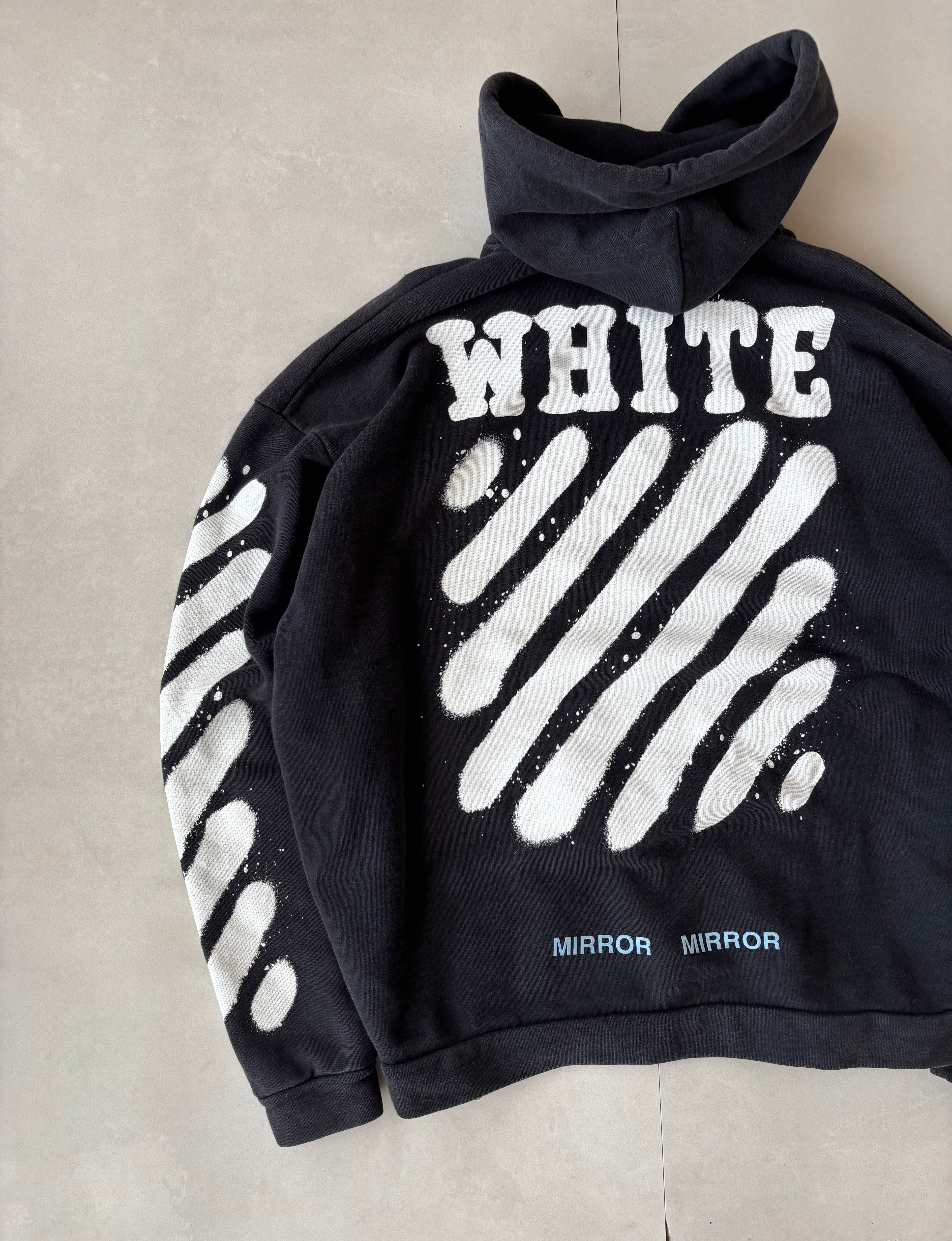 (M) Off White Cross Hoodie