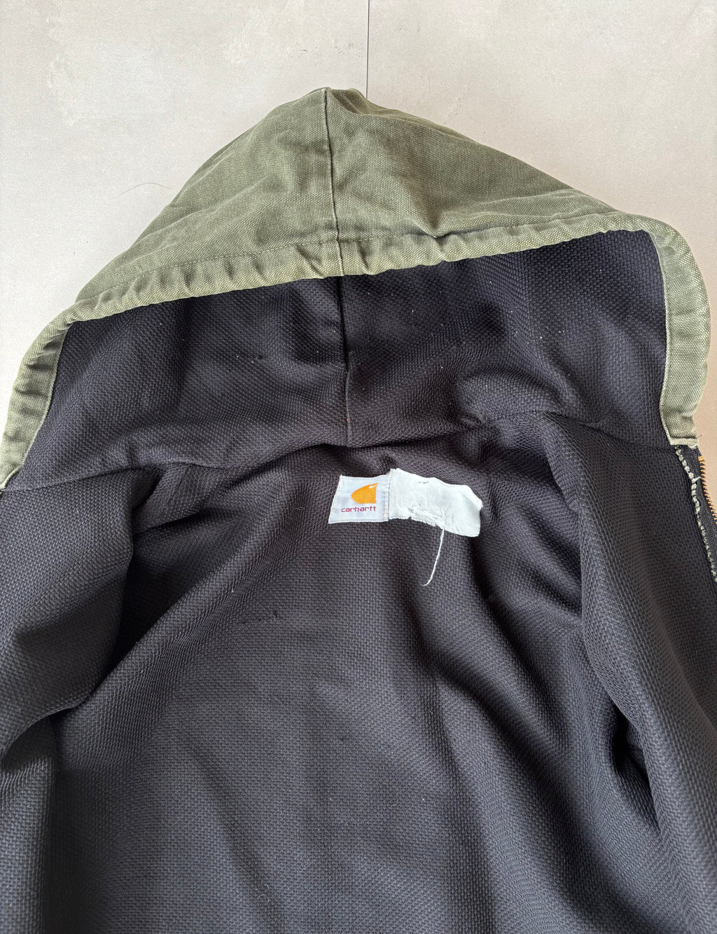 (M) Carhartt Hooded Jacket Olive