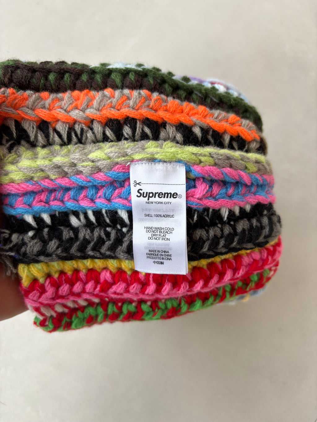 Supreme Hand Tied Beanie Multicolor