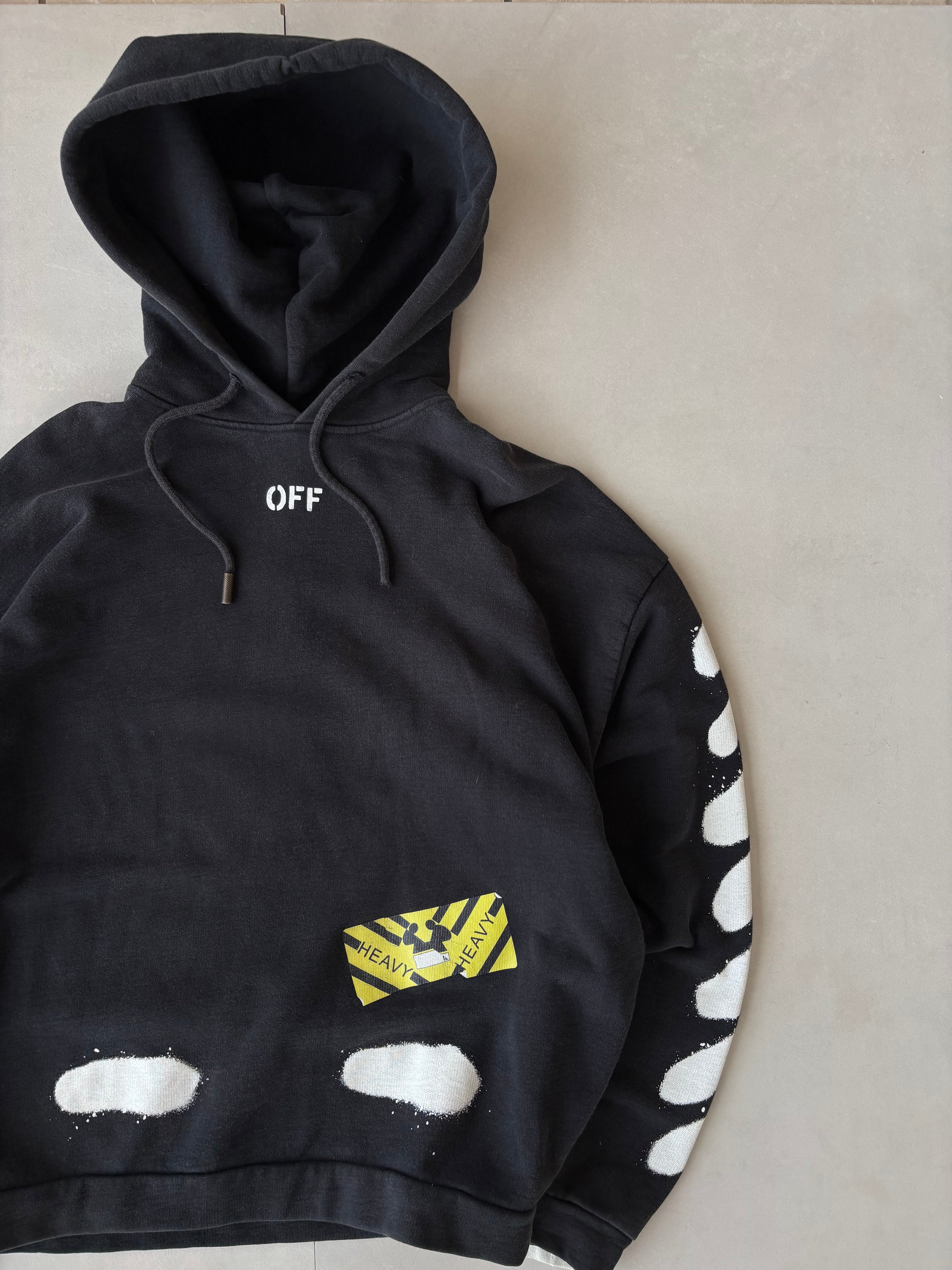 (M) Off White Cross Hoodie