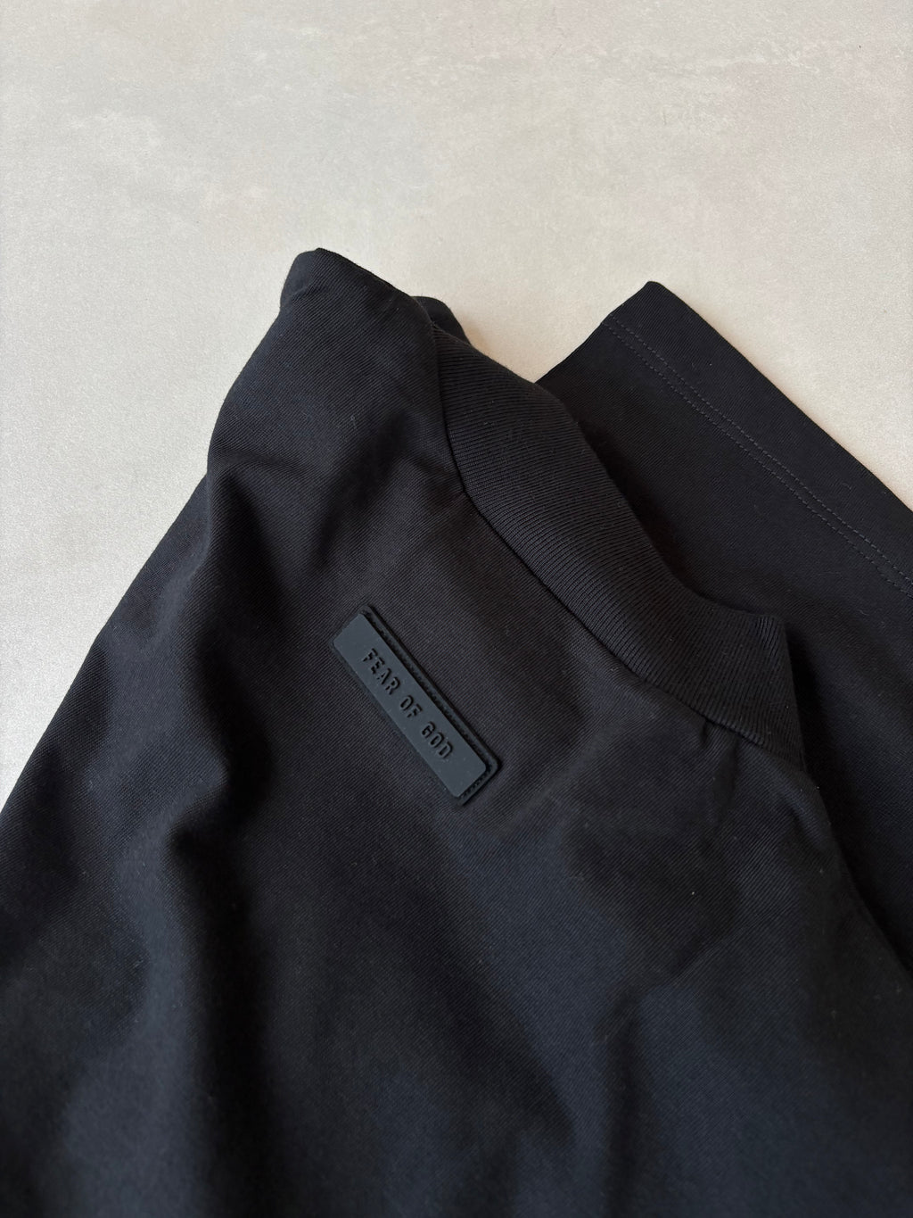 Essentials Fear Of God Jet Black T Shirt