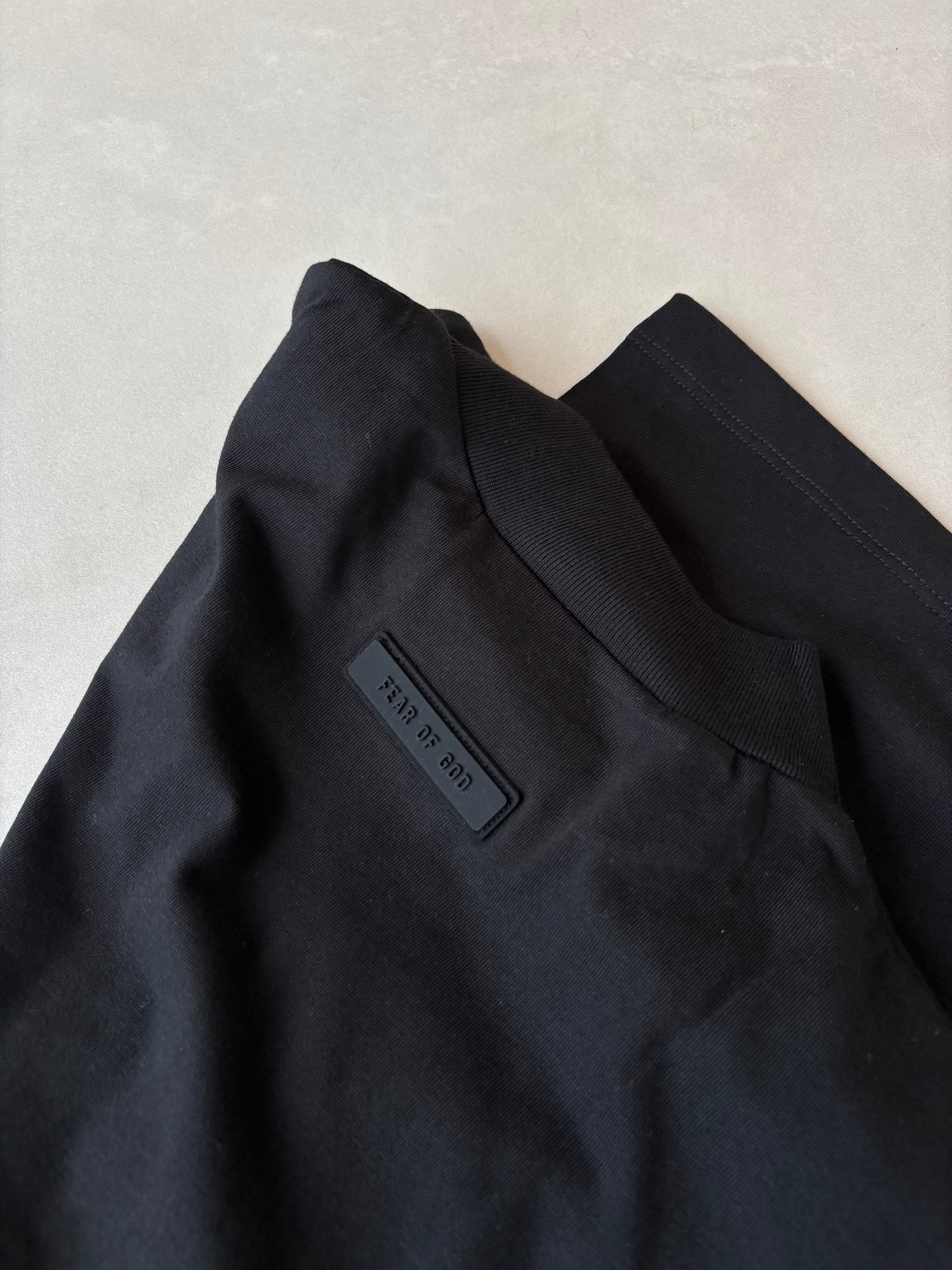 Essentials Fear Of God Jet Black T Shirt
