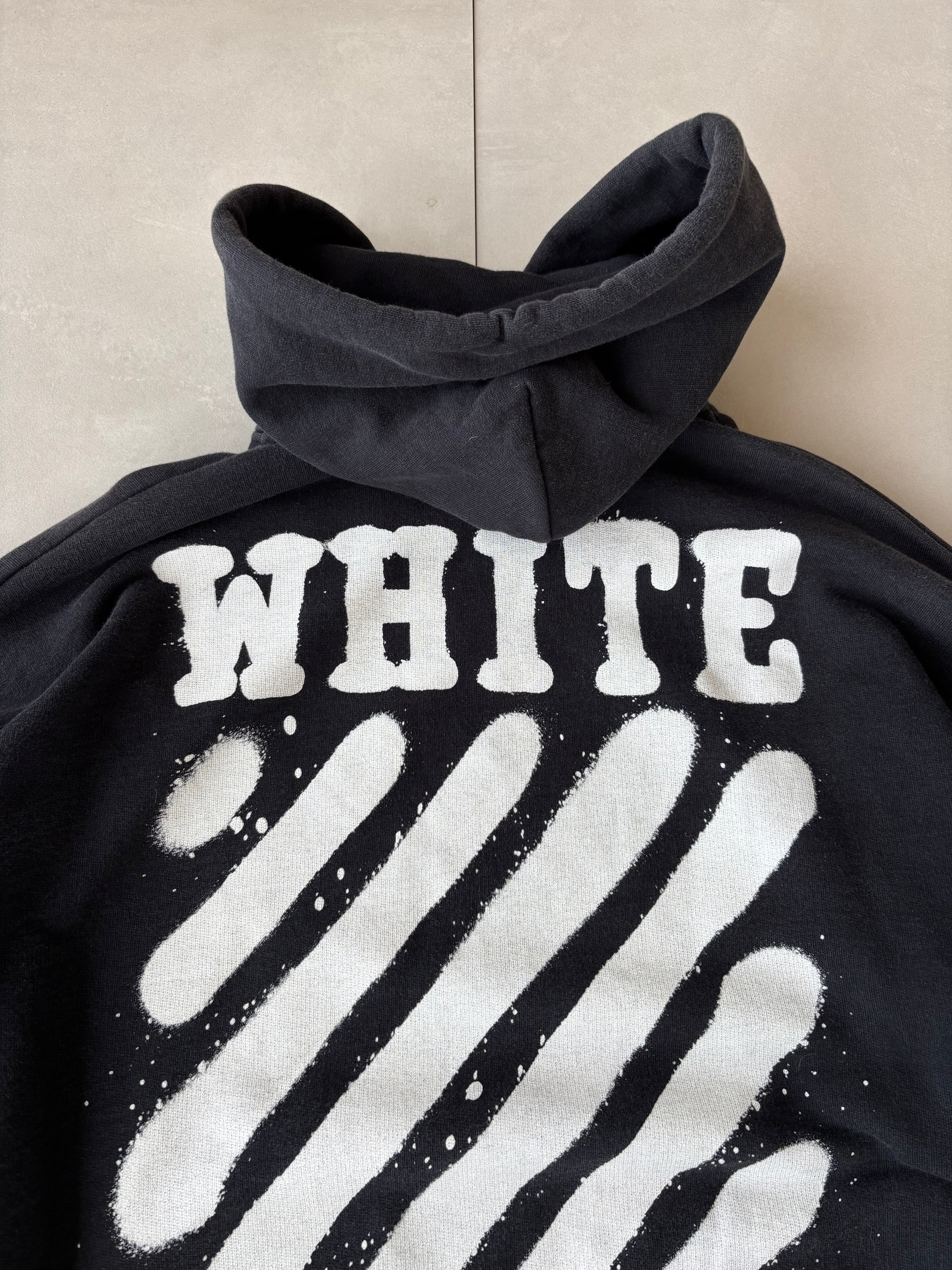 (M) Off White Cross Hoodie