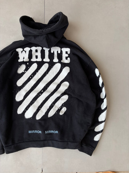 (M) Off White Cross Hoodie