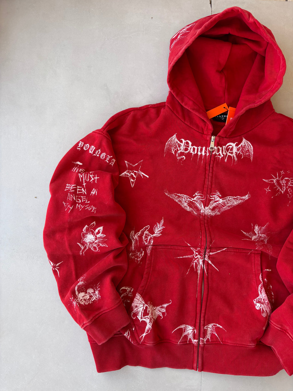 (XL) Young LA Zip Up Hoodie