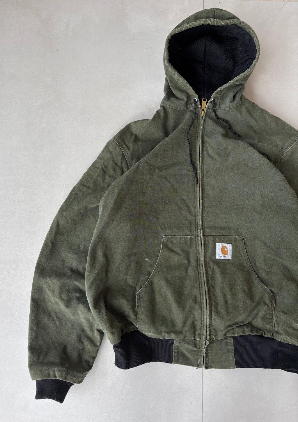 (M) Carhartt Hooded Jacket Olive