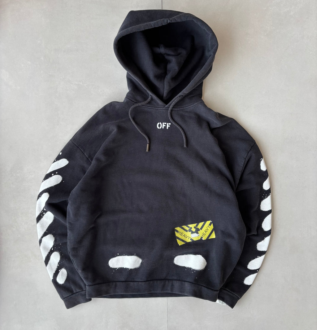 (M) Off White Cross Hoodie