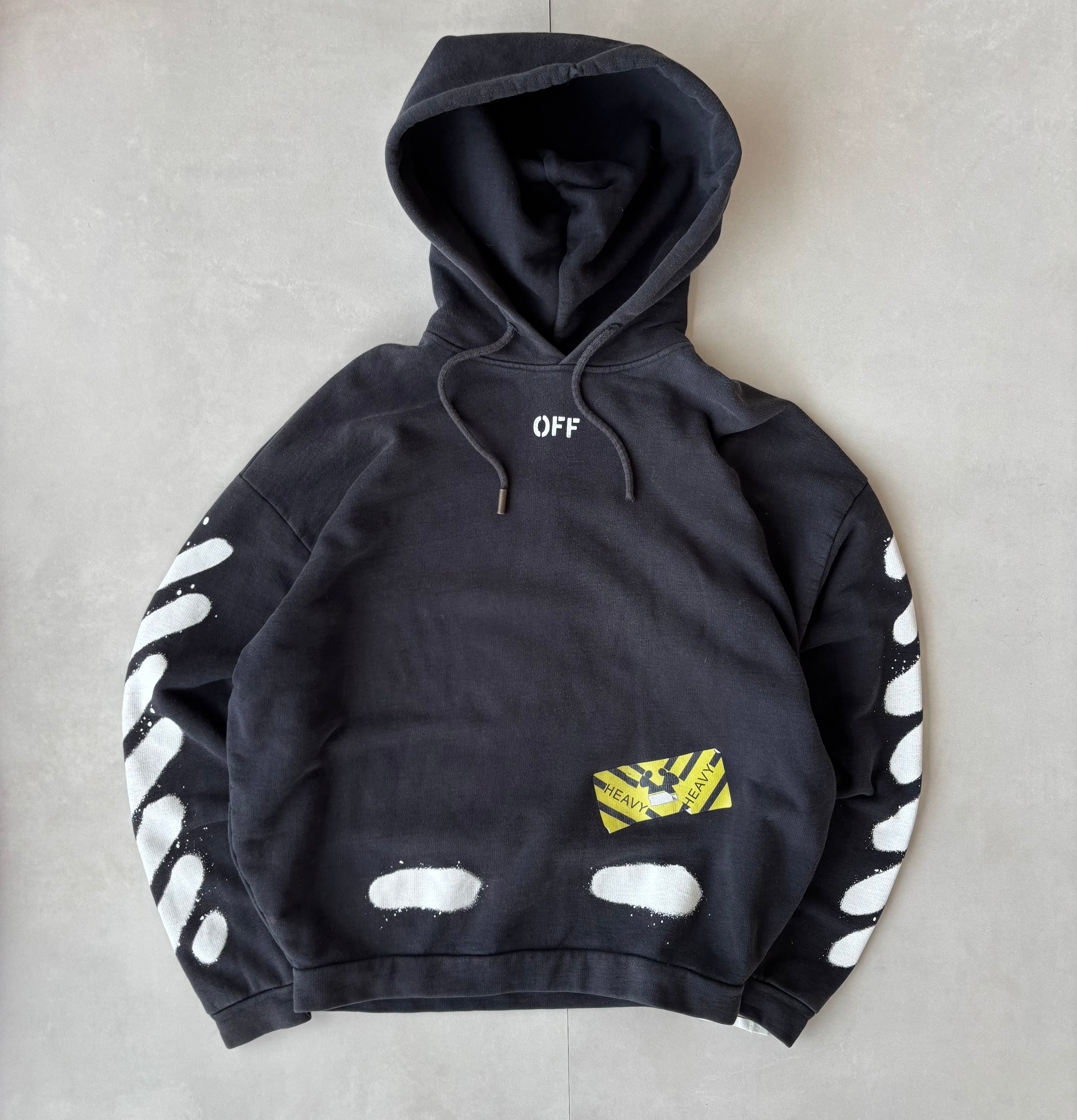 (M) Off White Cross Hoodie